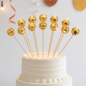 Disco Ball Toppers 12pcs