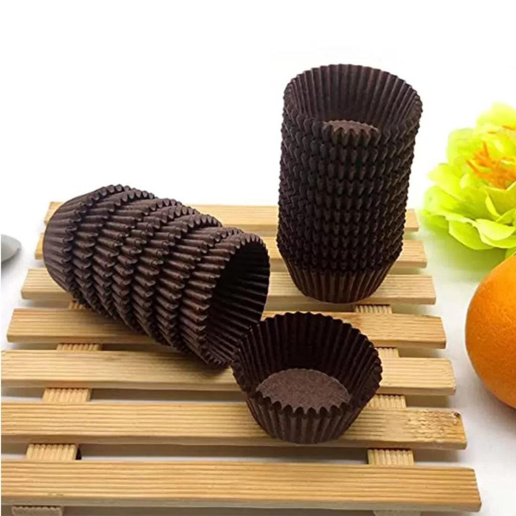 Mini CC Liners 25pcs Black/Brown (6cm)