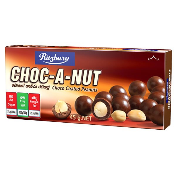 Ritzbury Choco A Nut 50g