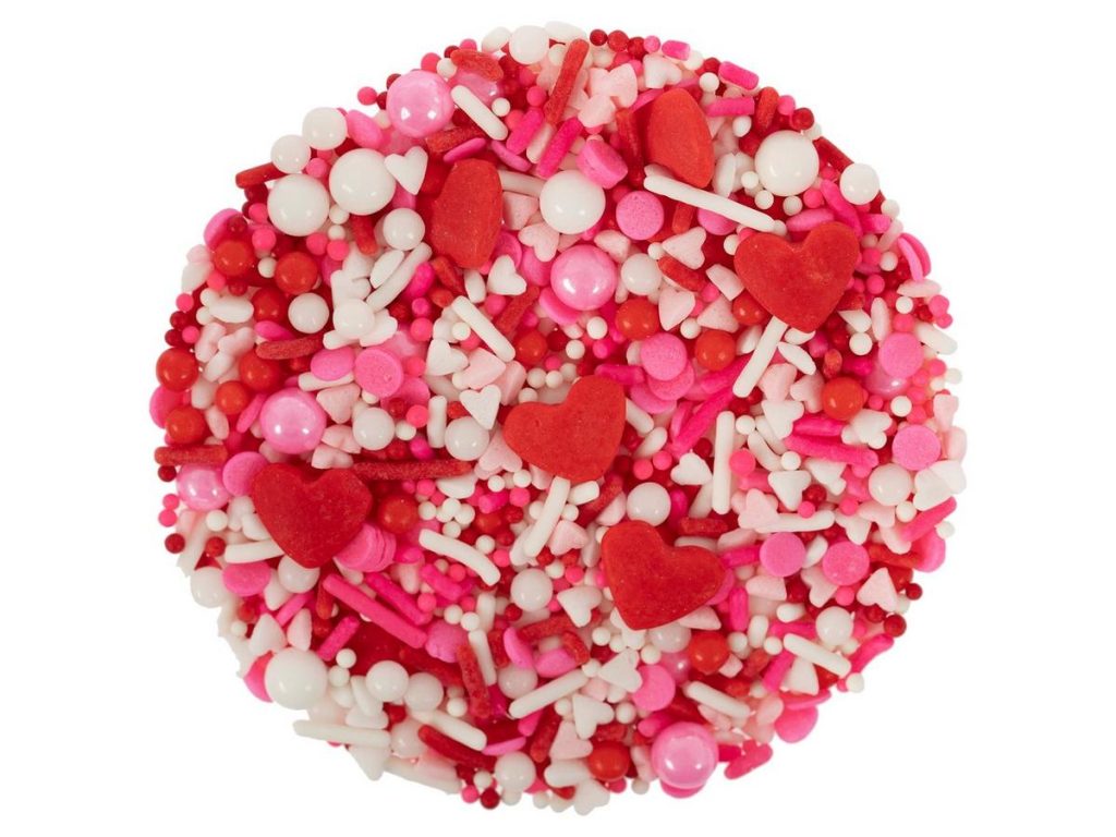 Sprinkle Pink Heart & White Mix