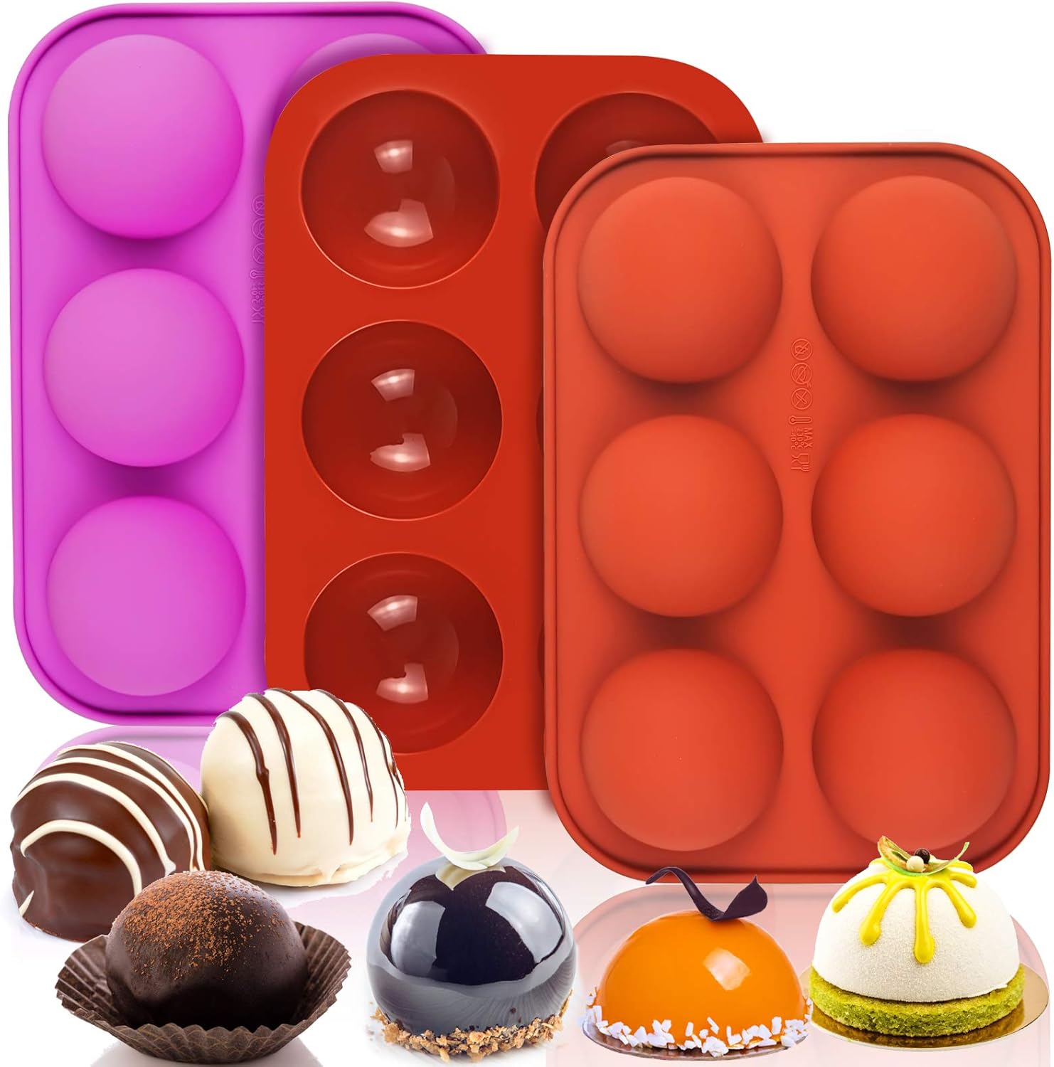 Round Silicon Mold 6 Slot