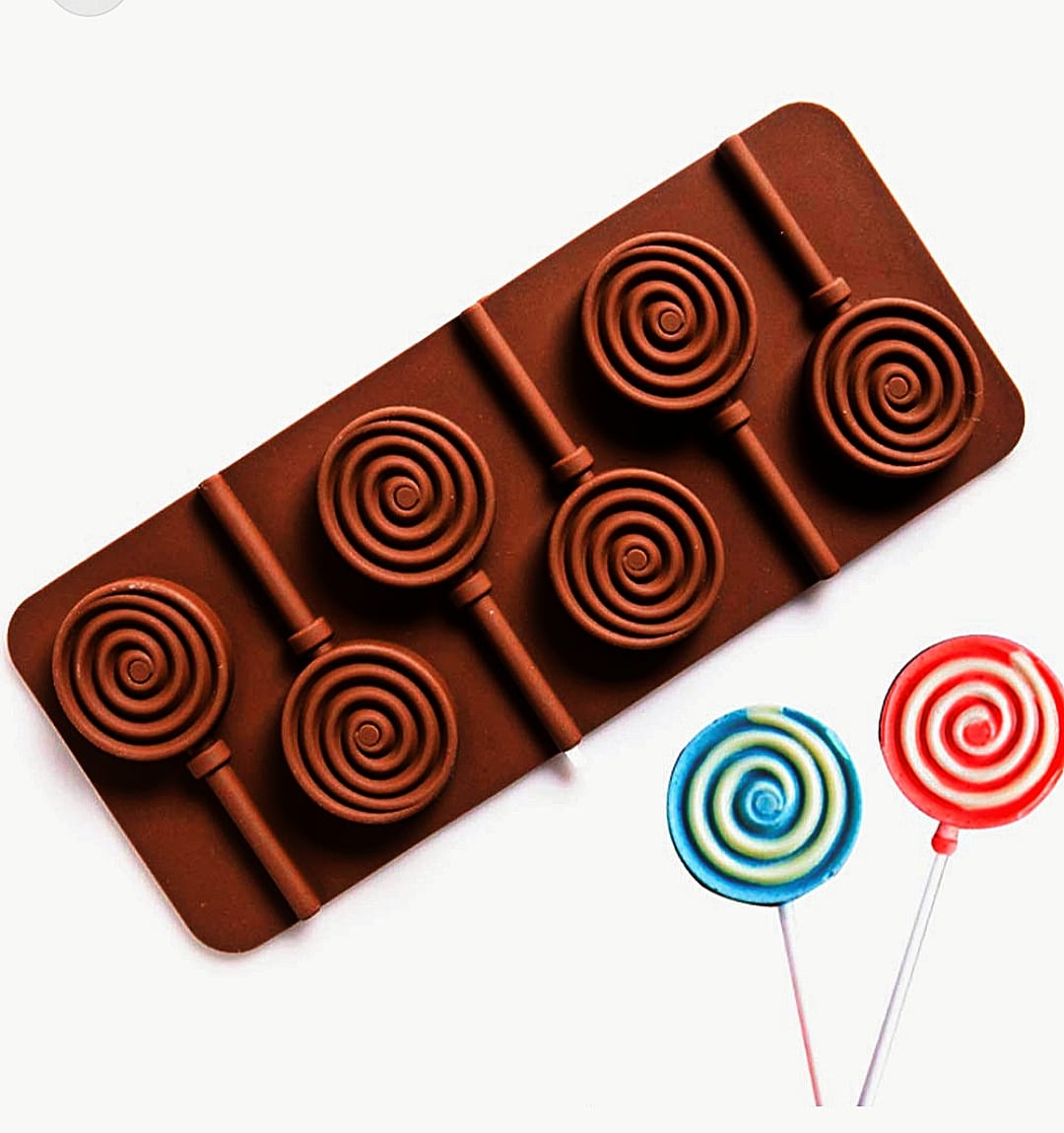 Lolipop Mold 6 slot Round
