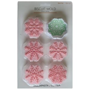 Snow Flake Buscuit Mold 6pcs