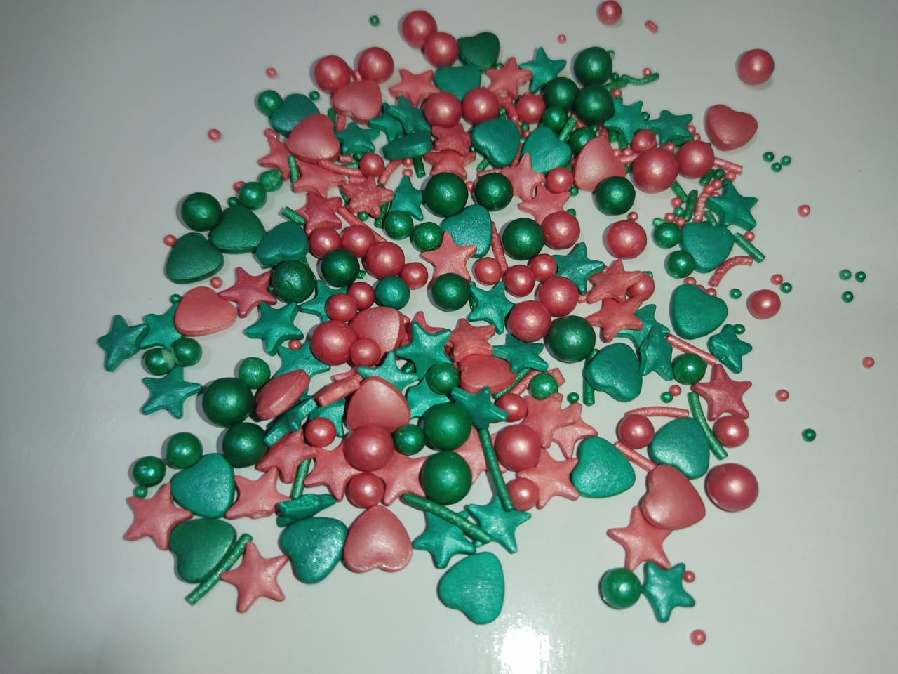 Green & Red Mix Sprinkles 30g