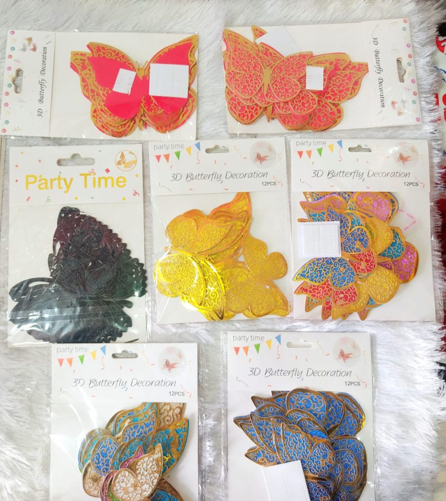 Structured 3D Butterfly 10pcs