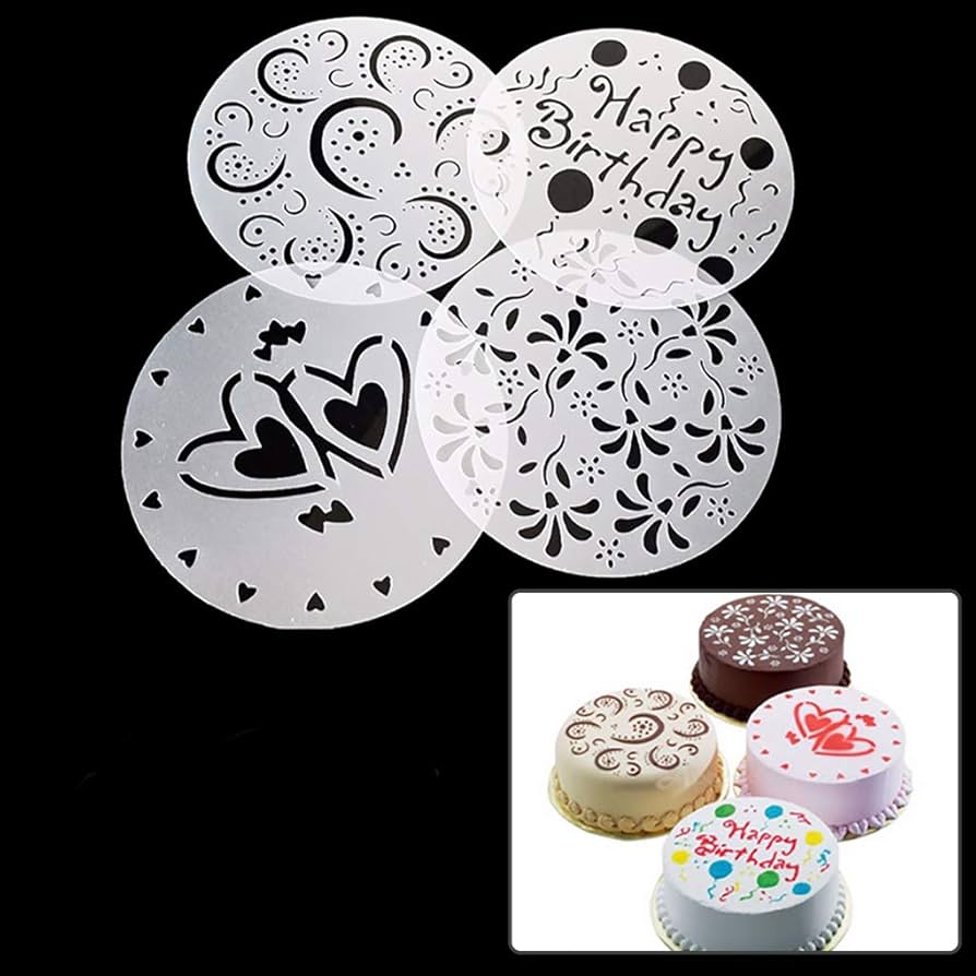 Stencil Round 4pcs set