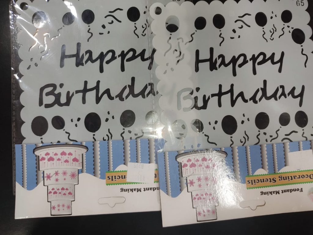 Stencil Happy Birthday