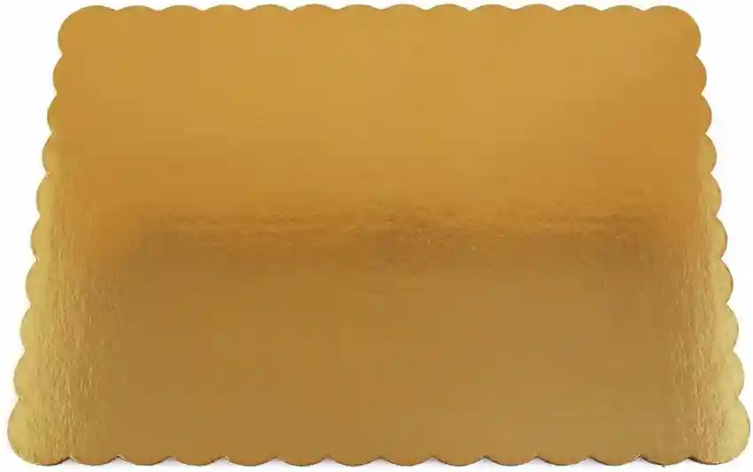 Cake Board  12" Gold T Sq