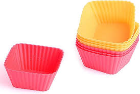 Brownie Cup Cake Mold Silicon 12pcs