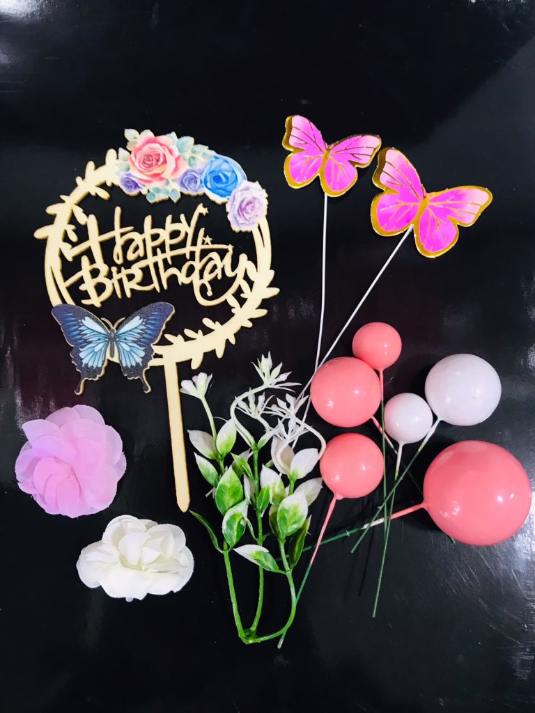 Birthday Theme Topper Set with Faux Balls